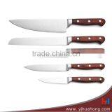 5pcs Color Wooden Handle Kitchen Knife Set thumbnail-2