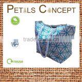 Hot Exclusive Floral Print Cotton Canvas Beach Bag With Twisted Rope Handle - Hanging Zip Pocket-made From Natural 12 Oz Canvas thumbnail-1