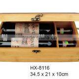 High Grade Natural Bamboo Wine Packaging Box thumbnail-2