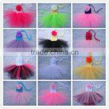 Hot Sale Ballet Tutus for Sale/ Crochet Top Tutus With Flower/girls Pettiskirt Dress Birthday Party Dress Tutu Wholesale thumbnail-3