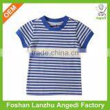 Fty High Quality Kids Strips Single Jersey Short Sleeve Army Sailor Style Navy t Shirt in Promotion Fast Delivery thumbnail-1