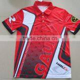 Mens Polo Shirts Customized Logo, Sublimation Buttons/Short Zippers Shirts thumbnail-2