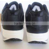 Good Supplier PU Outsole Black Upper Women Shoes With White Sole thumbnail-5