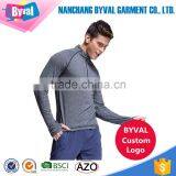 100% Polyester Half Zip Shirts Cationic Single Jersey Shirts thumbnail-1