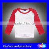 High Quality Cotton Long Sleeve Kids Tshirt Wholesale Baby Clothes Plain t Shirt for Kids thumbnail-3