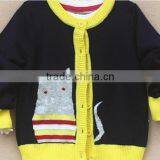 Trendy Unisex Children Anitmal Cartoon Pattern Knitted Cardigan thumbnail-5