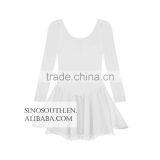 2017 New Arrival Solid Color Long Sleeve Girls Leotard Dance Leotards Dress thumbnail-5