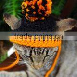 Cat Hat Costume The Halloween Pom Pom Beanie For Cats And Small Dogs thumbnail-5