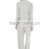 Heart Printed Zip up Plus Size Adult Onesie Pajamas thumbnail-5