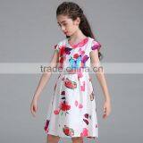 L557#butterfly Printed Kids Summer 2017 Baby Frock Design Pictures thumbnail-1