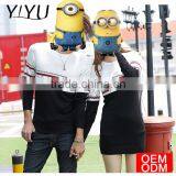 Fashion Geometric Knit Pullvoer Custom Crewneck Color Block Couple Sweater thumbnail-5