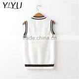 Hot Sale Boy White Cool School Uniform Sweater Vest thumbnail-5
