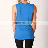 2016 Guangzhou Summer 100% Bamboo Fiber Printed Plain Dyed Wholesale Tops For Women thumbnail-3