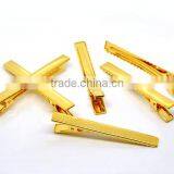 Gold Plated Prong Barrettes Hair Clips 7.7x0.9cm, Sold per Pack of 20,Newest thumbnail-1
