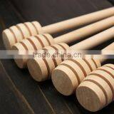 2016 Hot Sale Fashion Wood Wooden Honey Dipper Stick New Honey Jar Long Handle Mixing Honey Stick thumbnail-4