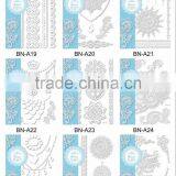 Custom Water Proof White Lace Tattoo Jewelry Henna Tattoo Sticker Body Arts thumbnail-1