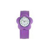 Funny Flower Shape Silicone Slap Watch for Promotion Gift thumbnail-2