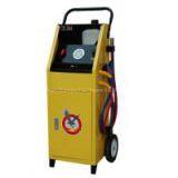 Lubrication system flush machine