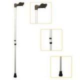 #JL9211L – Height Adjustable Lightweight Anatomical Handle Walking Cane With Comfortable Handgrip, Silver thumbnail-1