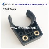 Black BT40 Tool Holdder Forks CNC Tool Clips BT40 Tool Grippers for CNC Router Machine