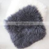 Wholesale Natural and Dyed Color Tibet Lamb Fur Pillow