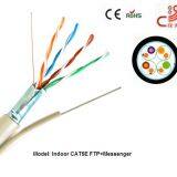 Ftp Cat5e Lan Cable Copper Conduction 4X2X24AWG + 1.2 Messenger Steel Wire/Computer Cable thumbnail-4