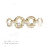 New Design Antique Brass Handbag Shoes Round Metal Slide Bar Buckles thumbnail-4