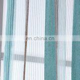 Wholesale Cheap Price Custom Thick American Style Stripe Patchwork Chenille Fluffy Fabric Shade Curtain With Attached Valance thumbnail-4