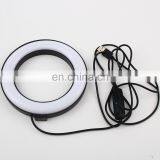 For Live Stream/Makeup/YouTube Video, Dimmable Beauty 6" LED Selfie Ring Light thumbnail-1