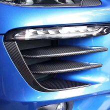 For 2014 2015 2016 2017 Macan Converted Carbon Fiber Fog Lights Frame Strip thumbnail-4