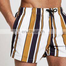 HOT Sell Beach Shorts Wholesale Mens Casual Swimming Plaid Board Striped Shorts Bermuda Shorts Elastic Waist Waterproof Support thumbnail-4