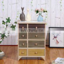 Solid Wood Living Room Cabinet Bedroom Sundries Drawer Storage Cabinet Multi-layer Wooden Storage Cabinet thumbnail-2