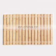 Best Sell Europe Household Natural Bamboo Bathroom Shower Mat Anti Slip Living Room