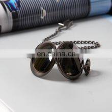 SHUHANG SH03 Hand Mechanical Winding Pocket Wristwatch Black Chain Stainless Steel Black Watch thumbnail-2