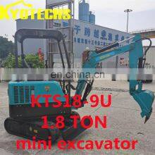 Kyotechs 1.8 Ton Excavator Mini Digger 1.8t Mini Excavator Digging Hydraulic Small Micro Digger Machine Prices for Sale thumbnail-4