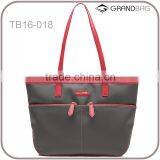 New Design Fashion Women Nylon Bag Handbag With Leather Handle thumbnail-1