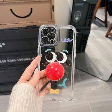 2022 New Cartoon Clown Red Nose Bracket I Phone 11 Pro Max For Apple 12/13/7/8P Max Girly X XR XS PU Mobile Phone Cover thumbnail-4