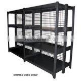 Warehouse Steel Shelves Metal Mesh Black Metal Display Rack thumbnail-1