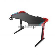 Wholesale Gaming Pc Desk Computer Racing Table With RGB Led Lights Gaming Table For Silla De Escritorio Gamer thumbnail-2