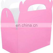 OEM China Supplier Custom Fun Party Play Fancy Box Gift Corrugated Cardboard Packing Pink Birthday Party Gift Food Package Box thumbnail-3