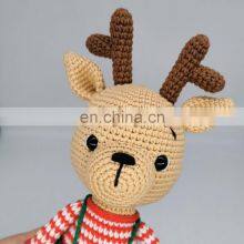 Crochet Reindeer Deer Amigurumi Toy Handmade Stuffed Animal Baby Gift Newborn Toddler Present Cheap Wholesale thumbnail-3