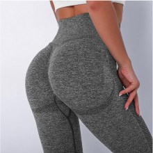 YYBD-0018,wholesale Spot Goods Seamless Hip Tight Height Smiling Face Yoga Pants Running Fitness Pants Women Leggings thumbnail-4