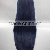 High Quality 100cm Long Straight Umineko no Nakukoroni-Furudo Erika Dark Blue Synthetic Anime Wig Cosplay Hair Wig Party Wig thumbnail-5