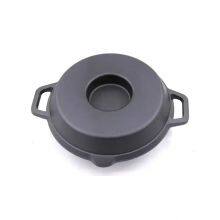 Hot Selling Nonstick Cookware Pre-seasoned Turkey Roasting Pan Cast Iron Chicken Roaster for Thanksgiving thumbnail-2