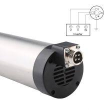 CNC Spindle 1.5Kw 220V 380V Air-Cooled Spindle Motor Φ80x195 ER11 Chuck 4 Bearing For CNC Router Woodworking Engraving Machine thumbnail-4