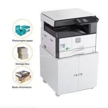 Lockable Printer Stand With Storage Cabinet | Heavy Duty Rolling Base for HP/LaserJet Printers | Office Equipment Furniture thumbnail-4