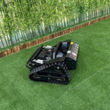 Industrial Grade Petrol Engine Reel Slope Mower Remote Control Cordless Self-Charging Backup Battery Rubber Tracks High Torque thumbnail-5