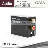 Digital Coax and Optical Toslink audio to Analog Audio Converter