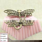 Wholesale Zinc Alloy Jewelry Hollow Out Insects Dragonfly Pendant thumbnail-2