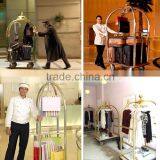 Concierge Birdcage Trolley Luggage Cart thumbnail-4